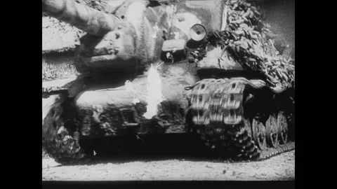 ISU-152. Soviet self-propelled gun Stock Footage 235537025