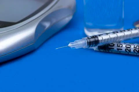Isulin needle Stock Photos