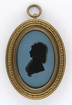 ï»¿Sylwetka profilowa Krystyny Potockiej (1778-1800). unknown, painter Cop Stock Photos
