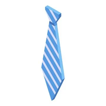 It administrator tie icon, isometric style Stock Illustration