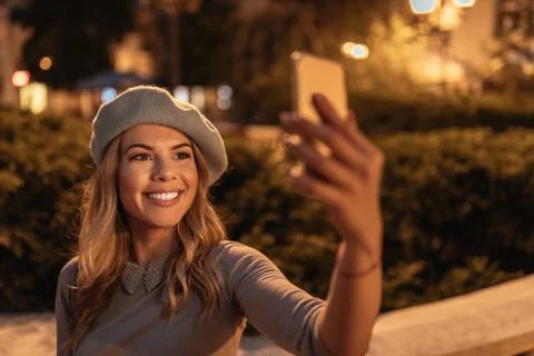 It is always time for selfie Foto stock
