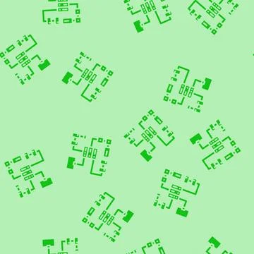 It architecture analyst glyph vector seamless pattern イラスト素材
