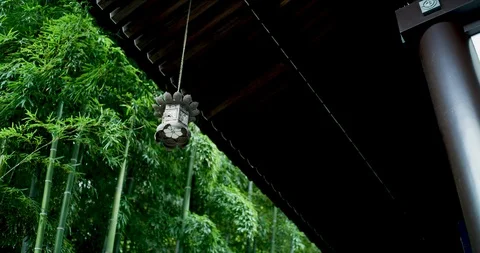 It are a temple and an asian light filmed by 8k footage in Kamakura _96 Stock Footage 100737678