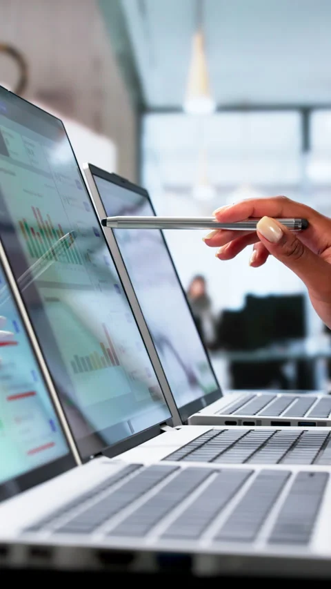 IT Asset Manager Reviews Device Inventory Stock Footage 339912532