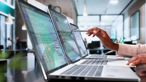 IT Asset Manager Reviews Device Inventory Stock Footage 341010381