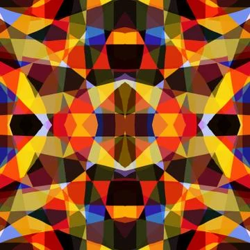 It is a background image of kaleidoscope pattern. Stock Illustration
