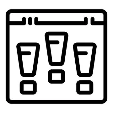 It beta verification icon outline vector. Debugging trial version Stock Illustration