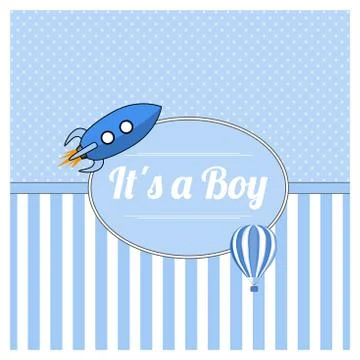 It is a boy Illustrazione stock