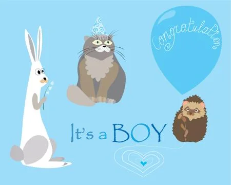 It'a boy Stock Illustration