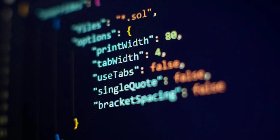 IT business. Python code computer screen. Mobile application design Concept. 库存照片