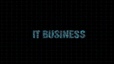 "IT business" text title with binary code, binary code, computational operation Stock Footage 104950721