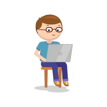 IT children generation vector image Stock Illustration