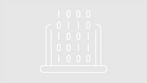 It class white line animation Stock Footage 268825560