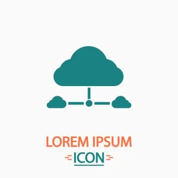 IT cloud computer symbol Stock Illustration