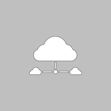 IT cloud computer symbol Illustrazione stock