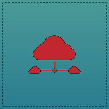 IT cloud computer symbol Illustrazione stock