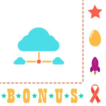 IT cloud computer symbol Stock Illustration