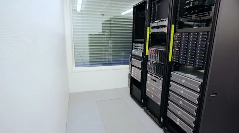 It consultant install blade server in datacenter Stock Footage 58926181