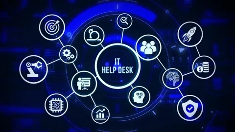IT consultant presenting tag cloud about information technology. Stock Footage 309361015