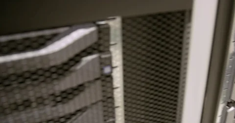 IT consultant remove blade server in datacenter Stock Footage 71435991