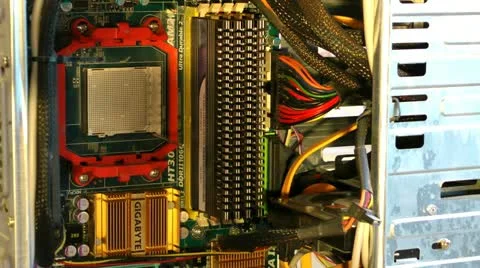As it is correct to dismantle random access memory in the computer Video stock 11700665