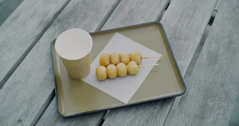 It is dango and amazake filmed by 8k footage in Kamakura_91 Stock Footage 101274247
