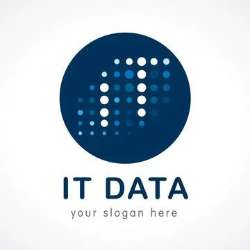IT data logo Stock Illustration