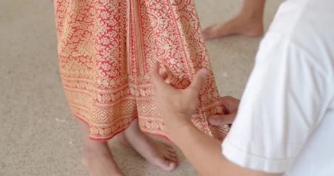 It is a decoration of a Thai dance performance. Stock Footage 223382100