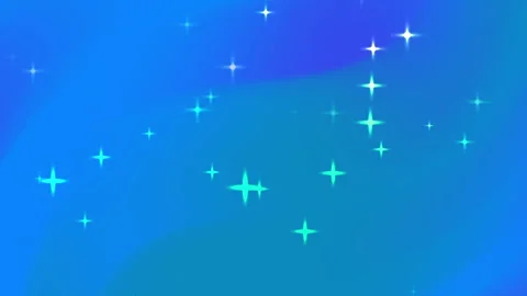 It depicts a blue gradient background with scattered sparkling stars. Stock Footage 302233019