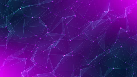 It depicts a plexus network with glowing nodes and lines. 스톡 동영상 291167592