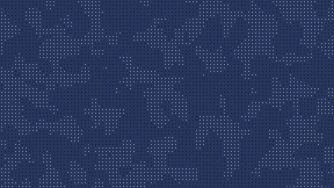 It depicts a repeating pattern of small white and black dots on blue. Stock Footage 295017147