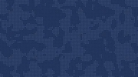 It depicts a repeating pattern of small white and black dots on blue 스톡 일러스트