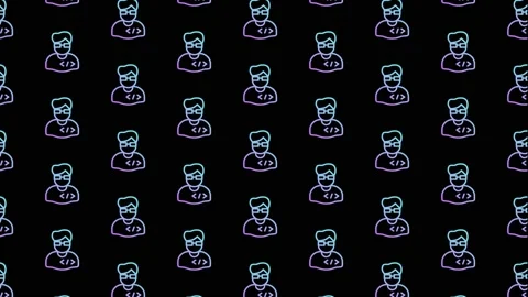 IT Developer Black Animated Loop Background 4K 動画素材 217295709