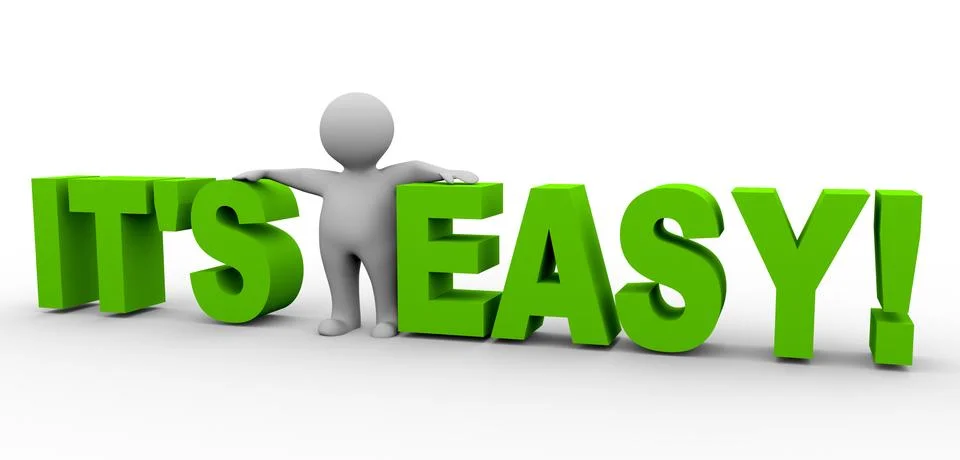 It is easy Stock Illustration