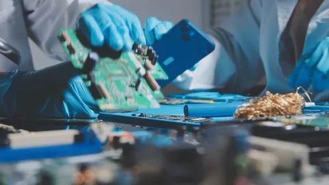 IT Engineer installing Hardware Equipment Development Facility Engineer Mai.. Stock Footage 340187787