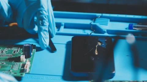 IT Engineer installing Hardware Equipment Development Facility Engineer Mai.. Stock Footage 340187791