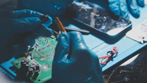 IT Engineer installing Hardware Equipment Development Facility Engineer Mai.. Stock Footage 340187793