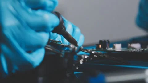 IT Engineer installing Hardware Equipment Development Facility Engineer Mai.. Stock Footage 340187811