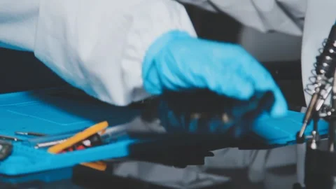 IT Engineer installing Hardware Equipment Development Facility Engineer Mai.. Stock Footage 340187819