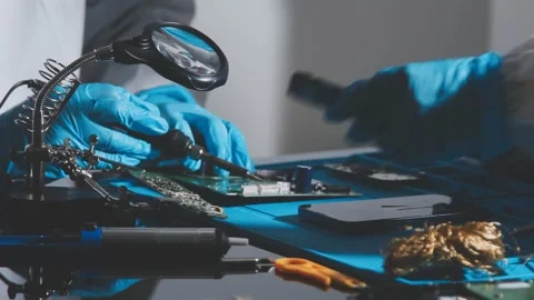 IT Engineer installing Hardware Equipment Development Facility Engineer Mai.. Stock Footage 340187821