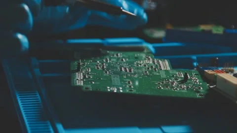 IT Engineer installing Hardware Equipment Development Facility Engineer Mai.. Stock Footage 340187878