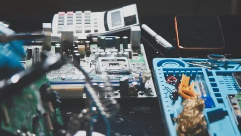 IT Engineer installing Hardware Equipment Development Facility Engineer Mai.. Stock Footage 340187913