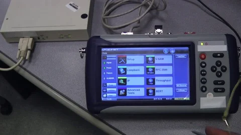 IT engineer test and maintenance telecom equipment in server room, datacenter Video stock 82232388