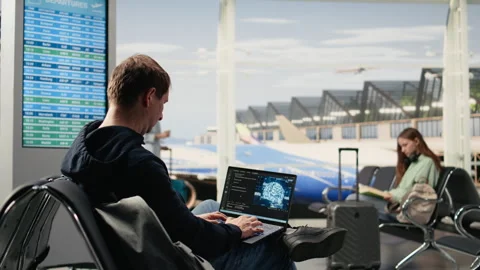 IT engineer, working with AI coding, testing machine learning systems Stock Footage 333167864