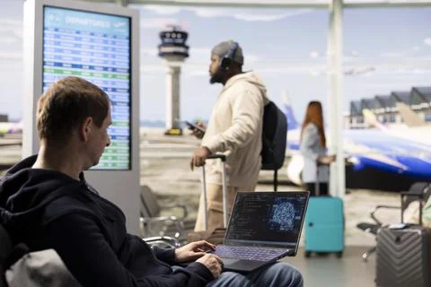 IT engineer, working with AI coding, testing machine learning systems 写真素材