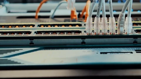 It enginer in server room.programmer in data center.network engineer Stock Footage 260891525