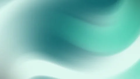 It features teal and white gradient swirls forming abstract shapes. Stock Footage 302259133