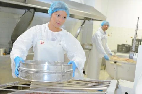 It is a food processing factory Stock Photos