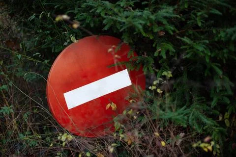 It is forbidden to enter the forest Stock Photos