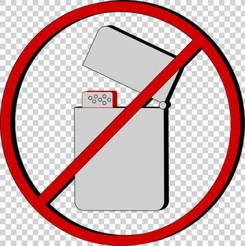 It is forbidden to light a fire or use a match|Adobe Illustrator. Stock Illustration